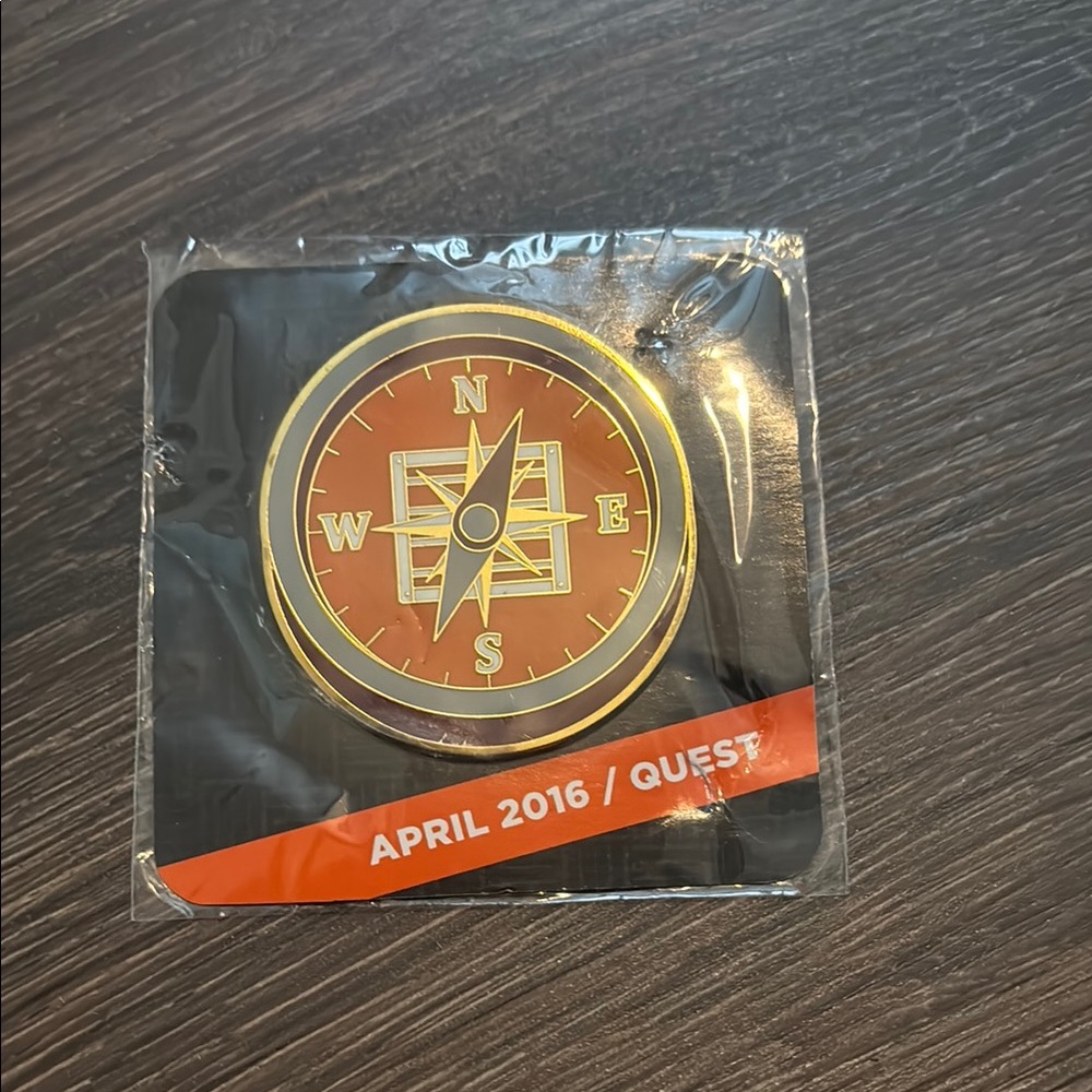 Loot Crate April 2016 Quest Compass Design Pin